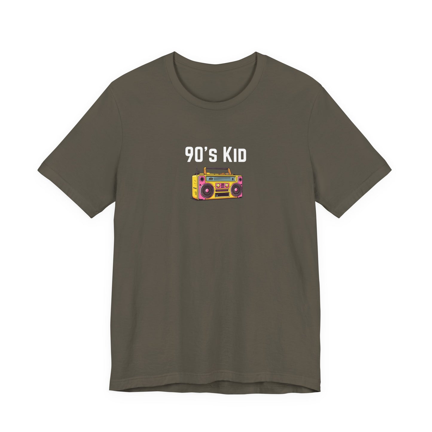 Retro Boombox Tee — 90s Kid Graphic T-Shirt