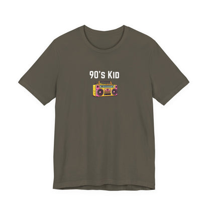 Retro Boombox Tee — 90s Kid Graphic T-Shirt