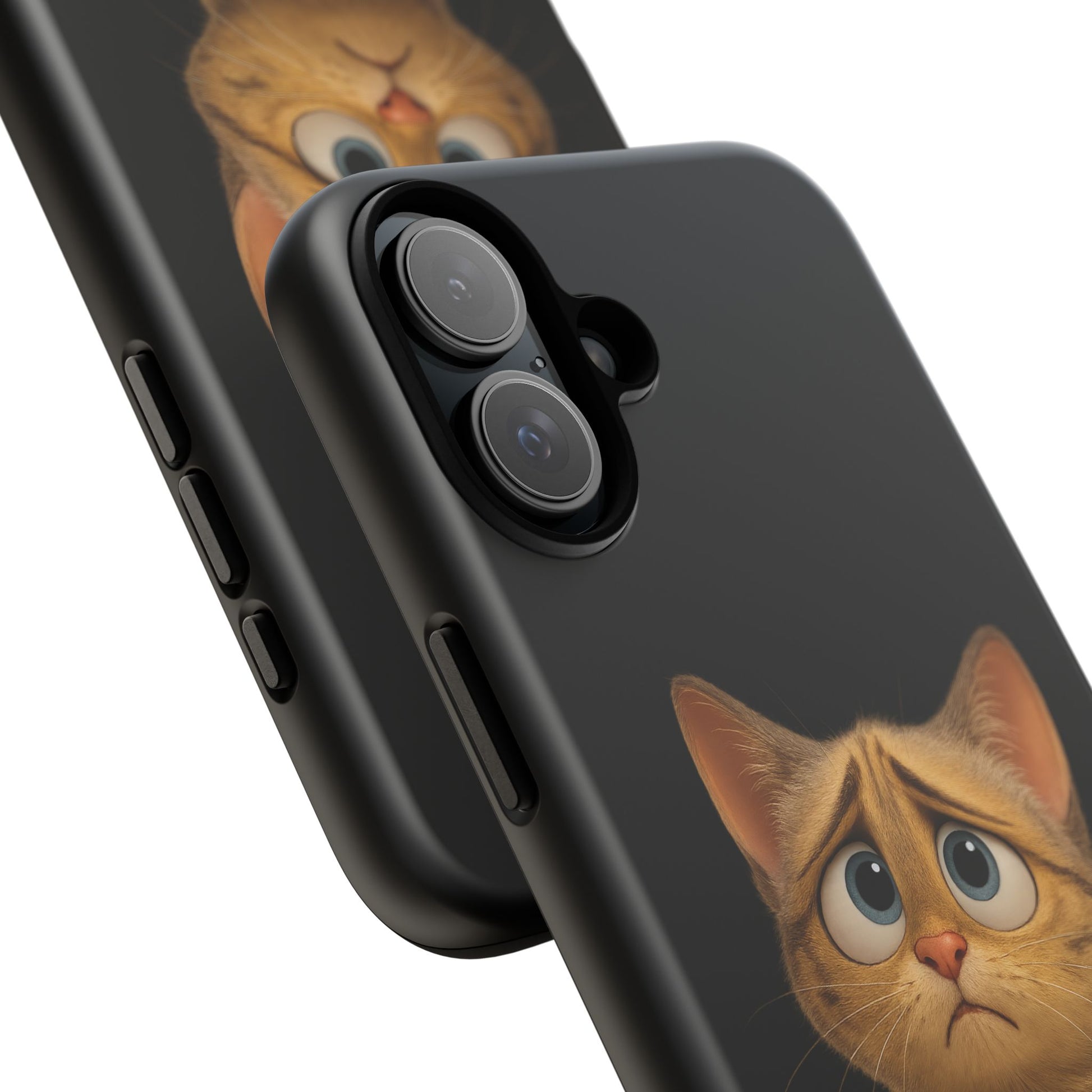 Cute Cat Phone Case, Adorable Kitty Cover, Pet Lover Gift, Unique Animal Design, Customizable Mobile Case - TRV