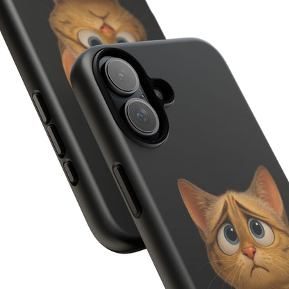Cute Cat Phone Case, Adorable Kitty Cover, Pet Lover Gift, Unique Animal Design, Customizable Mobile Case - TRV