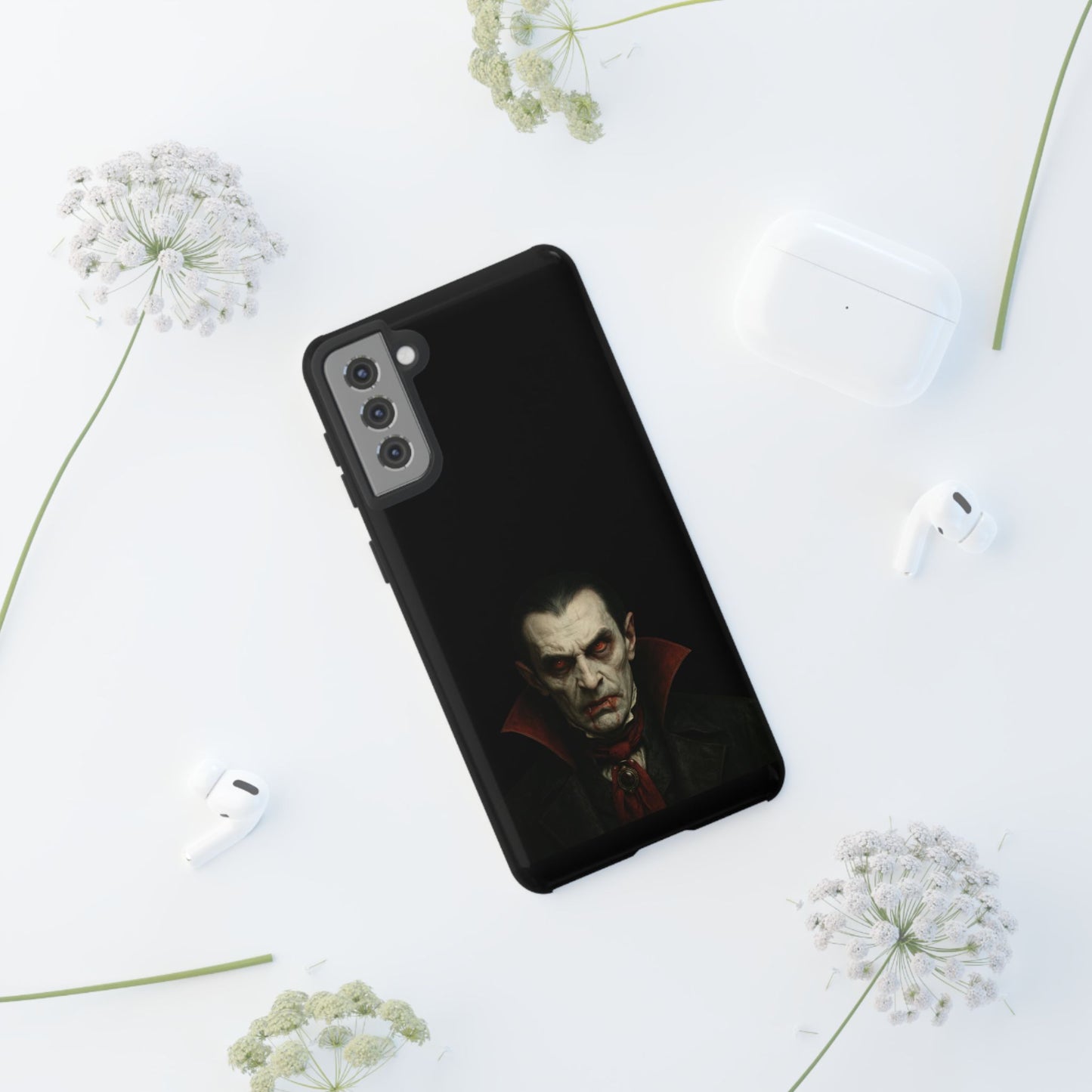 Vampire Phone Case - Tough Cases for Halloween, Gothic Decor, Gifts for Horror Fans, Spooky Accessories, Unique Cellphone Cover - TRV