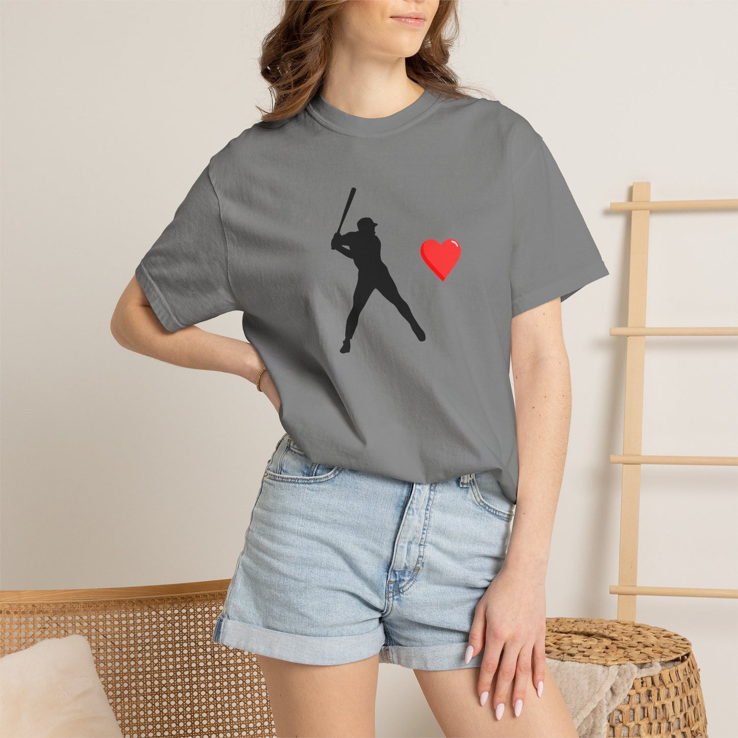 Baseball Love T-Shirt, Unisex Sports Tee, Gift for Baseball Fans, Valentine's Day Shirt, Game Day Apparel, Soft Cotton Top