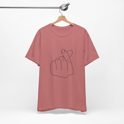 Minimalist Hand Sign Unisex Tee | Casual Everyday Wear | Perfect for Gift Givers