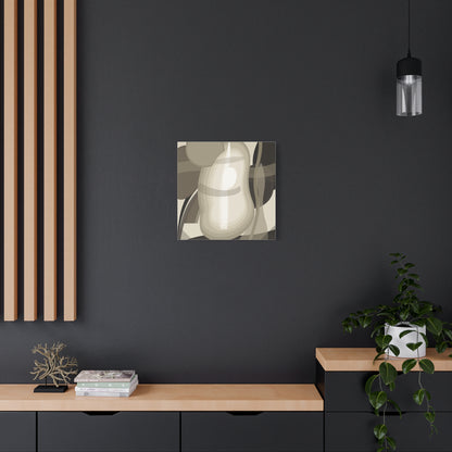 Abstract Neutral Pear Still Life Canvas