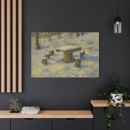 Matte Canvas Wall Art, Rustic Outdoor Scene, Nature Decor, Home Wall Décor, Cozy Cabin Vibe, Perfect for Gift Giving - TRV