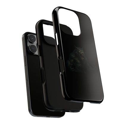 Werewolf Phone Case, Tough Cases, Black Panther Design, Gift for Animal Lovers, Phone Accessories, Fierce Phone Protection - TRV