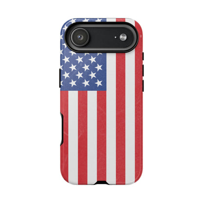 American Flag Phone Case - Patriotic Cell Cover, Tough Cases, USA Pride, Independence Day Gift, Veteran's Day, Phone Protection - TRV