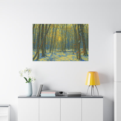 Forest Sunrise Canvas Print, Wall Art, Nature Photography, Home Decor, Gift for Nature Lovers, Landscape Artwork - TRV