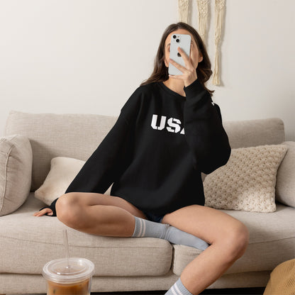 Cozy USA Unisex Crewneck Sweatshirt | Perfect Layering Piece for Every Season | Great Gift for Him/Her | Trendy Style for Casual Outings