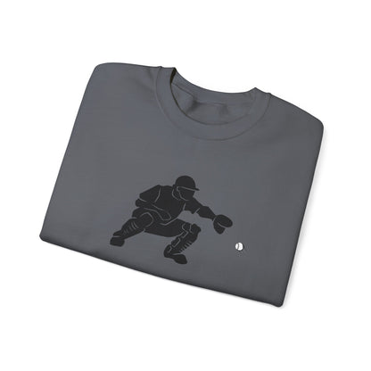 Baseball Catcher Crewneck Sweatshirt | Unisex Sports Apparel | Perfect for Game Days, Gifts, and Casual Wear | Baseball Lover's Gift - TRV