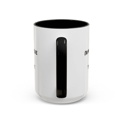 I'm 99% Caffeine Coffee Mug - Funny Gift for Coffee Lovers, Black Accent Mug, Office Humor, Caffeine Addict, Birthday Gift