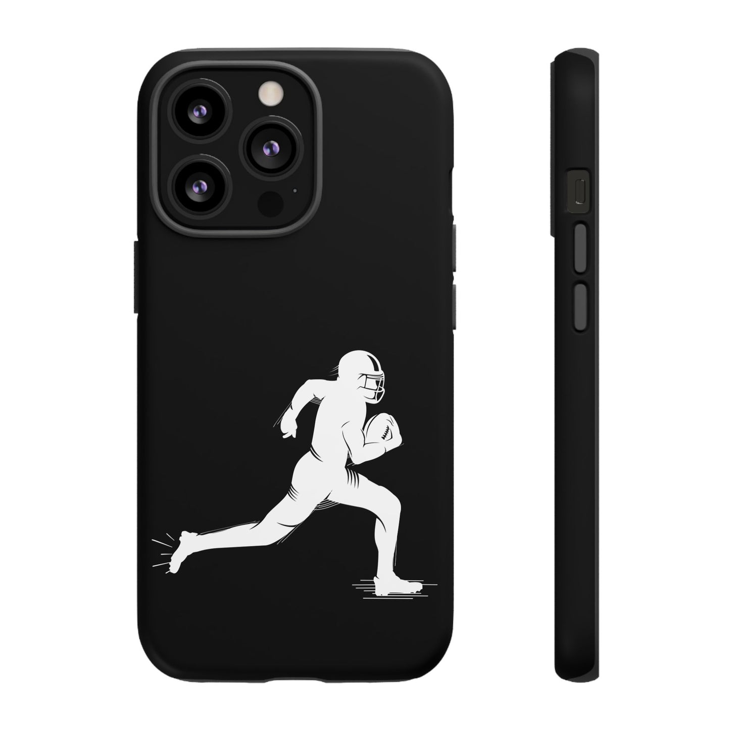 Football Player Phone Case, Tough Cases, Sports Phone Cover, Gift for Athletes, iPhone & Samsung Accessories, Running Player Design - TRV