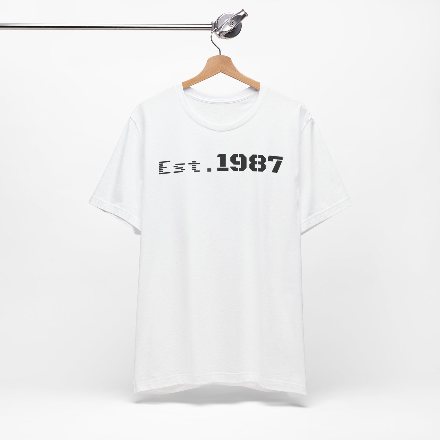 Est. 1987 Unisex Tee - Vintage Style Shirt, 80s Birth Year Gift, Casual Wear, Birthday T-Shirt, Retro Graphic Tee