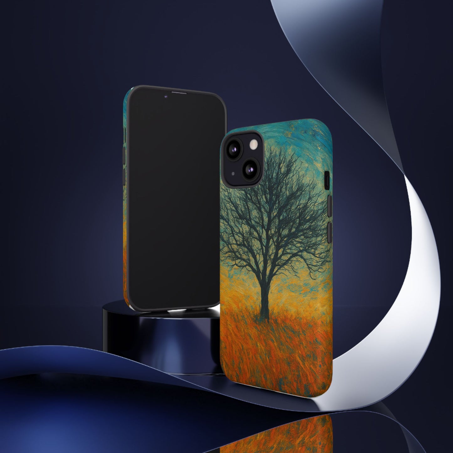 Artistic Phone Case with Tree Design, Nature Lover Gift, Unique Phone Cover, Holiday Present, Eco-friendly Tech Accessories - TRV