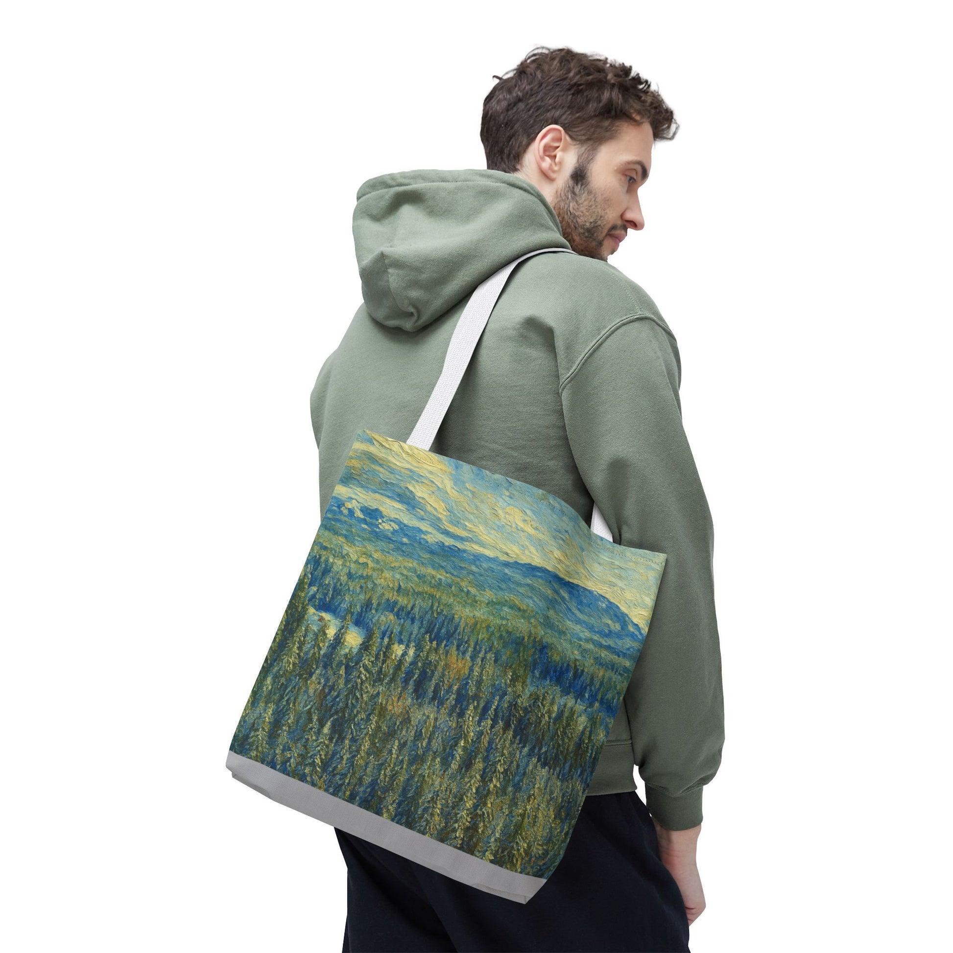 Nature-Inspired Tote Bag, Eco-Friendly Carryall, Bohemian Style Purse, Art Tote, Great Gift for Nature Lovers, Shopping Bag, Travel [...] - TRV