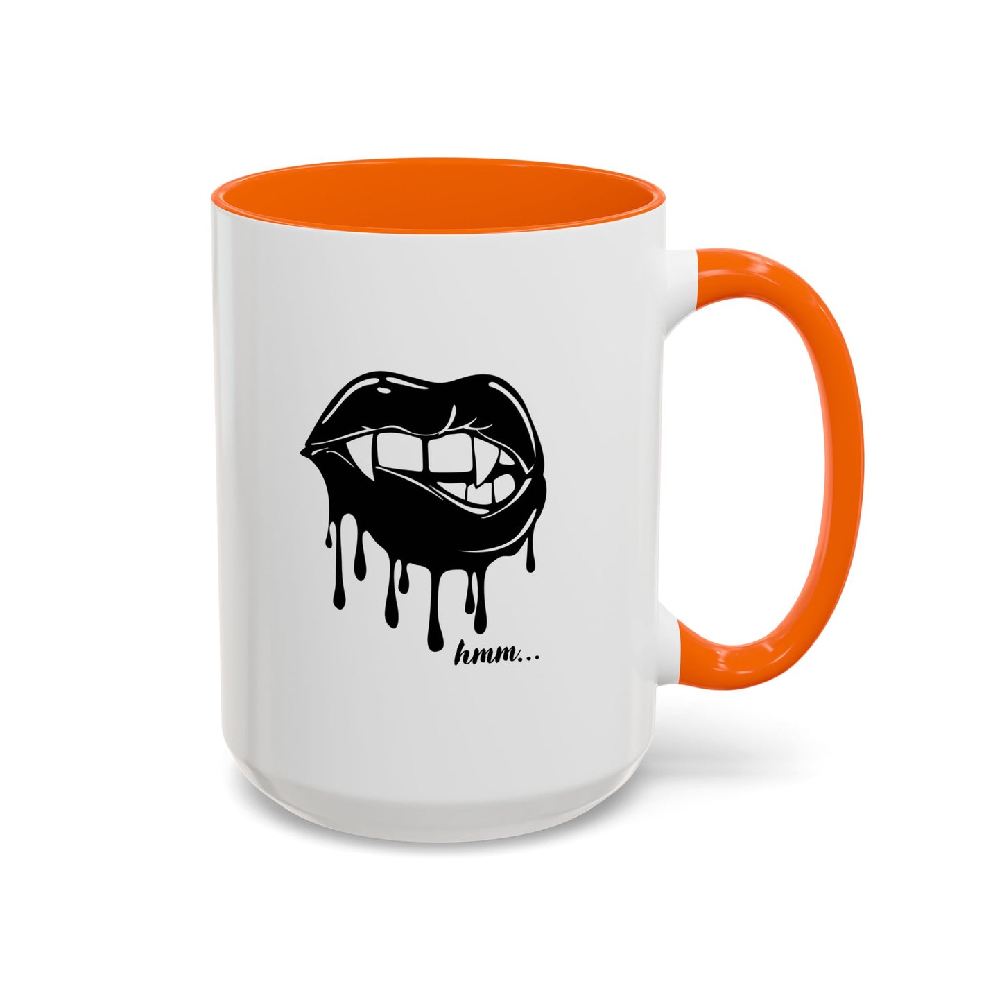 Vampire Lip Accent Coffee Mug - 11oz & 15oz - Unique Halloween Gift
