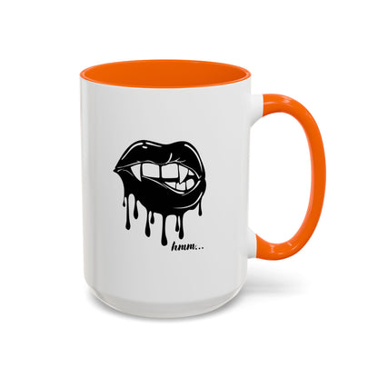 Vampire Lip Accent Coffee Mug - 11oz & 15oz - Unique Halloween Gift