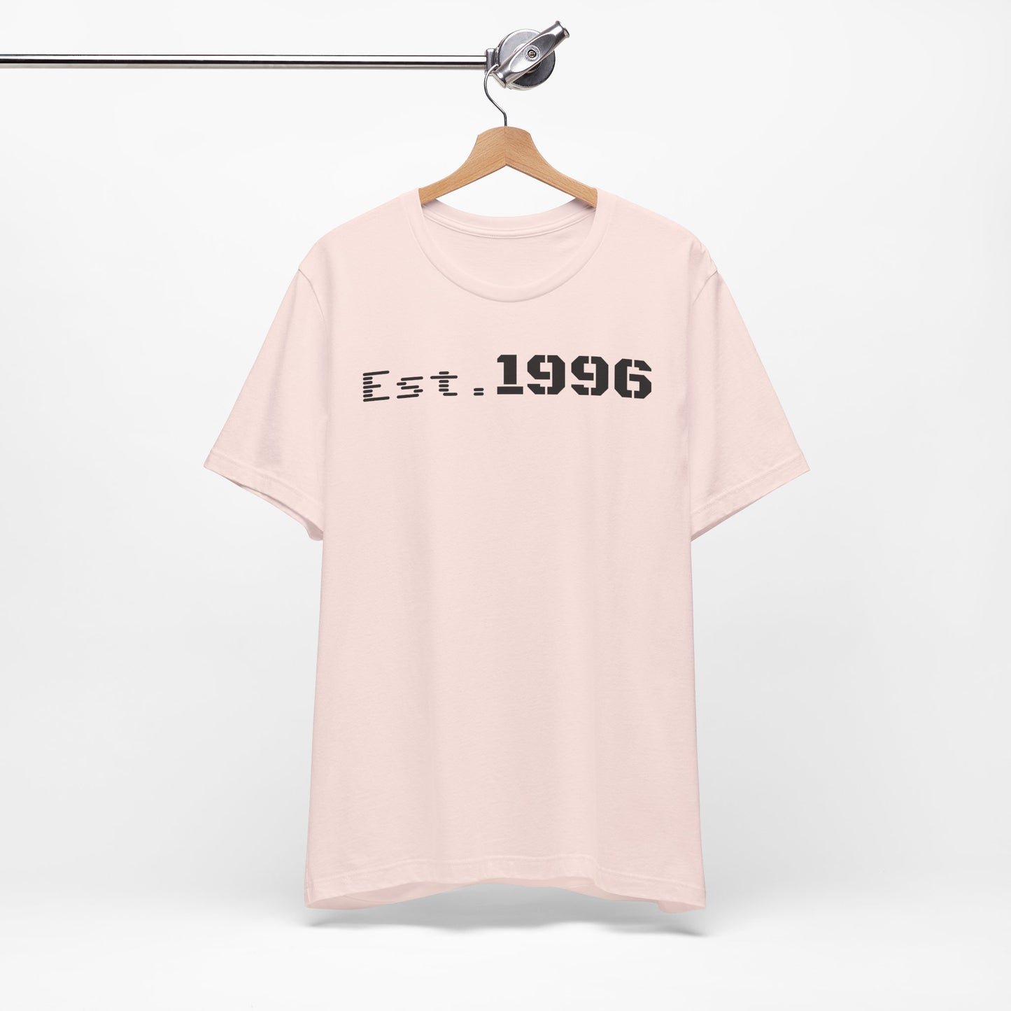 Unisex Jersey Tee - 'Est. 1996' Graphic Shirt, Birthday Gift, Casual Wear, Vintage Style, Retro Fashion, Gift for Him/Her - TRV
