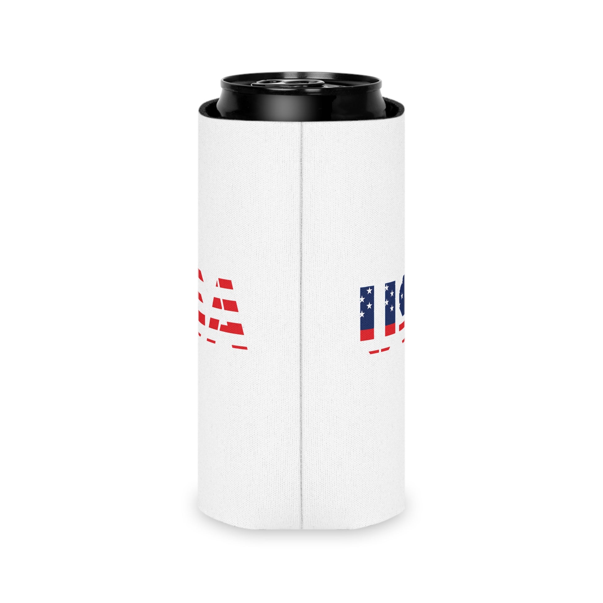 USA Flag Can Cooler - Perfect for BBQs, Independence Day, Tailgating, Memorial Day, Housewarming - TRV