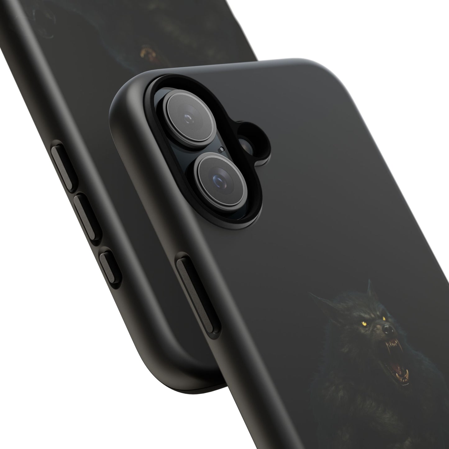 Werewolf Phone Case, Tough Cases, Black Panther Design, Gift for Animal Lovers, Phone Accessories, Fierce Phone Protection - TRV