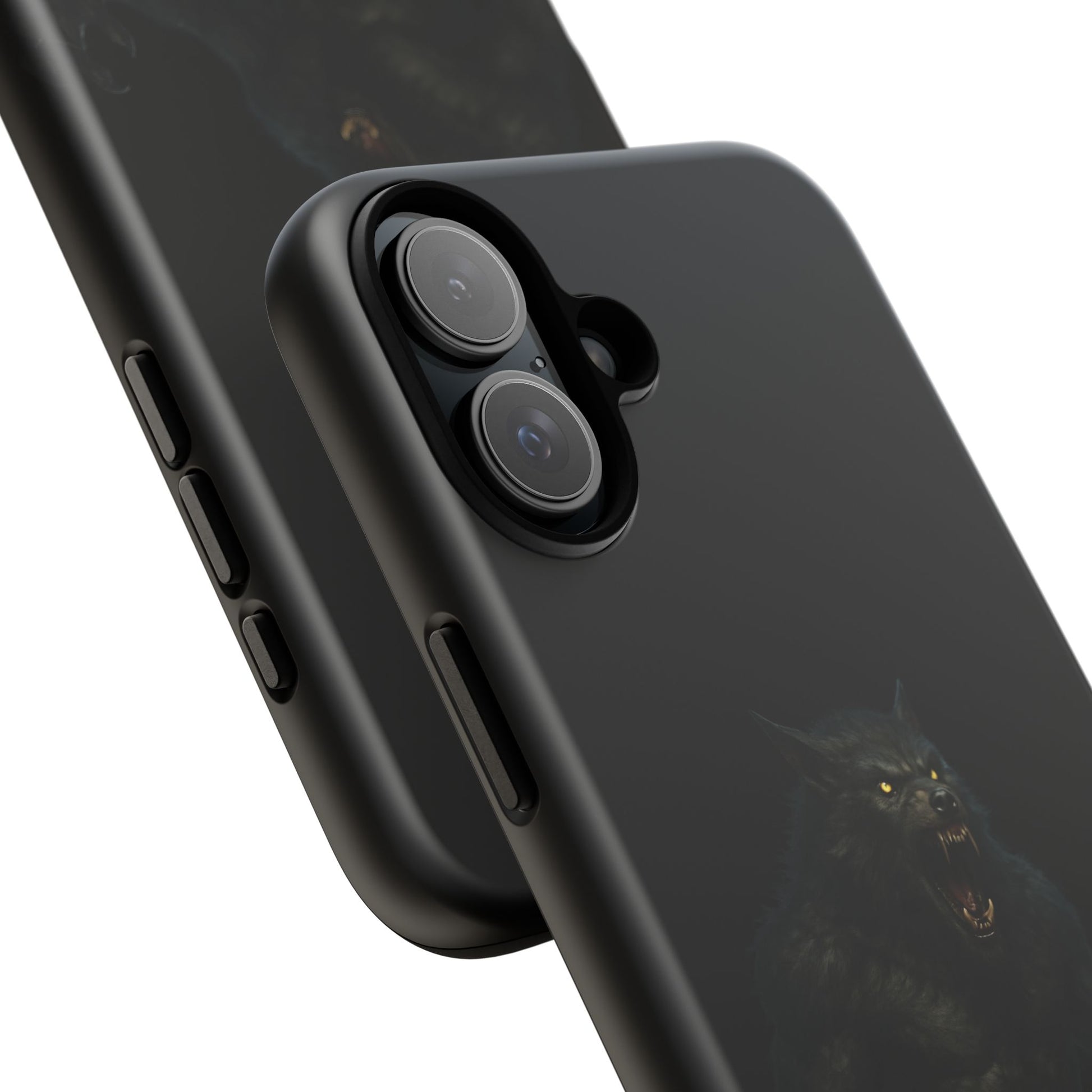 Werewolf Phone Case, Tough Cases, Black Panther Design, Gift for Animal Lovers, Phone Accessories, Fierce Phone Protection - TRV
