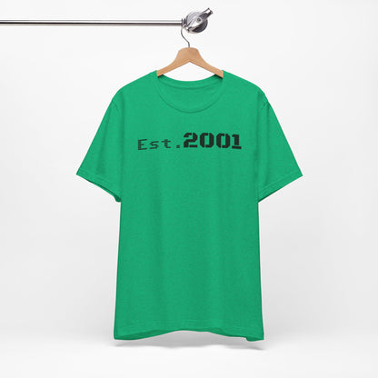 Est. 2001 Unisex Tee - Timeless Casual Wear, Birthday Gift, Nostalgic Fashion, Everyday Comfort, Trendy Streetwear