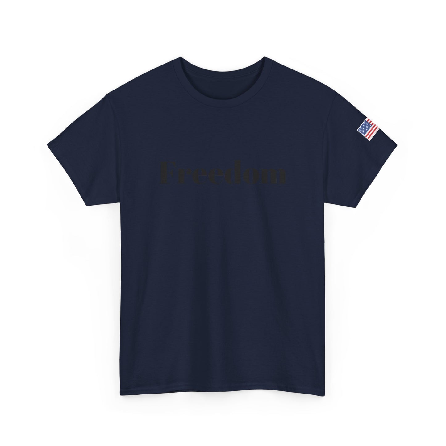 Freedom script tee | T-Shirt, American flag sleeve - TRV
