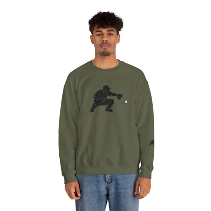 Baseball Catcher Crewneck Sweatshirt | Unisex Sports Apparel | Perfect for Game Days, Gifts, and Casual Wear | Baseball Lover's Gift - TRV