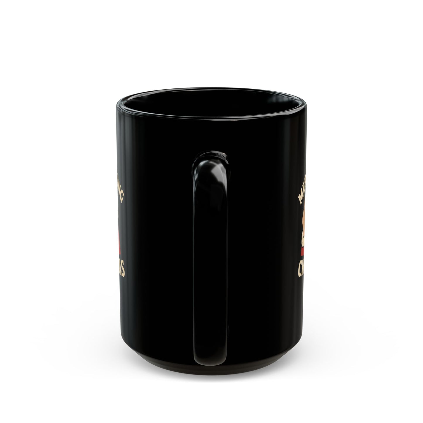 Irreverent Merry Christmas Mug — Funny Santa Coffee Mug (Black, 11/15oz)