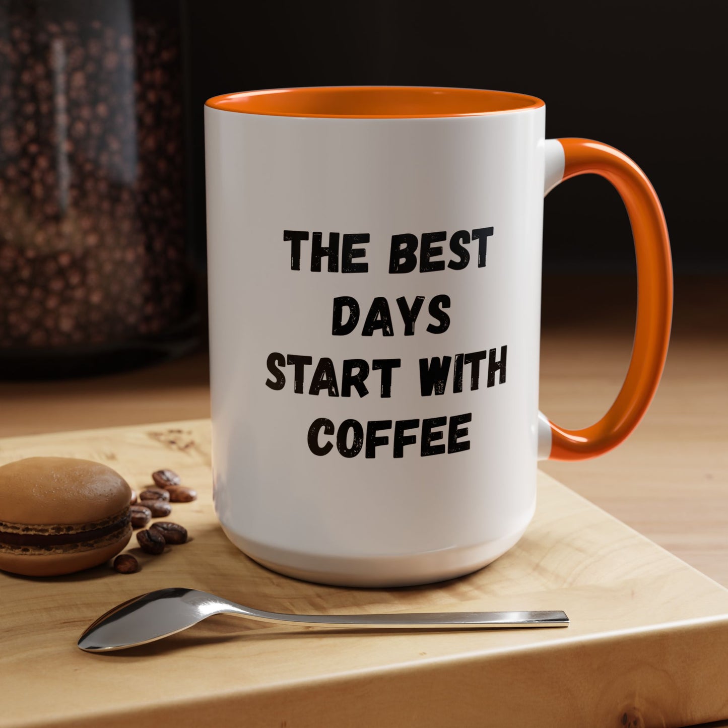 Inspirational Coffee Mug - The Best Days Start With Coffee - Gift for Coffee Lovers, Office Decor, Kitchenware, Birthday Gift, Motivational
