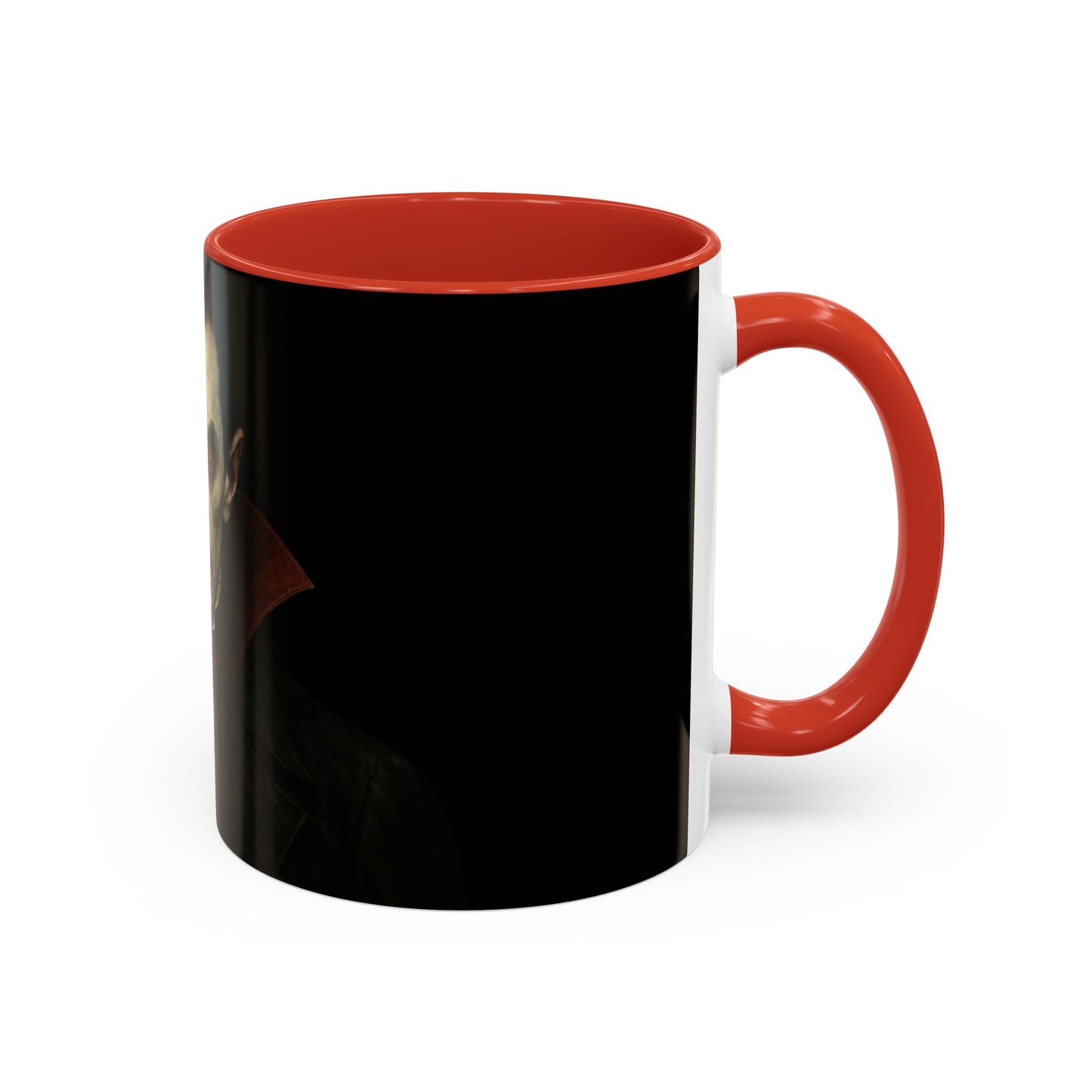 Gothic Dracula Vampire Accent Coffee Mug | Spooky Halloween Gift, Unique Home Decor, Collector's Mug, Coffee Lover's Gift - TRV