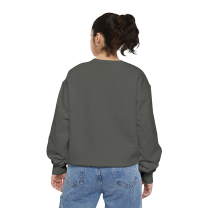 Minimalist Peace Hand Sweatshirt — Small Chest Line Art Crewneck
