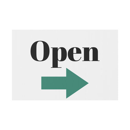 Open for Business Yard Sign, Outdoor Signage for Shops, Business Open Sign, Directional Open Sign, Storefront Display - TRV