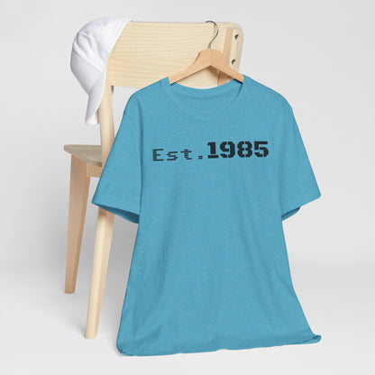Est. 1985 Vintage Unisex Tee, Retro Birthday T-Shirt, Perfect Gift for 1980s Lovers, Casual Apparel, Timeless Style