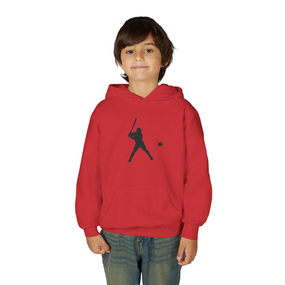 Baseball Themed Youth Hoodie, Sports Sweatshirt, Kids Gift, Youth Apparel, Baseball Fan Gear, Athletic Hoodie