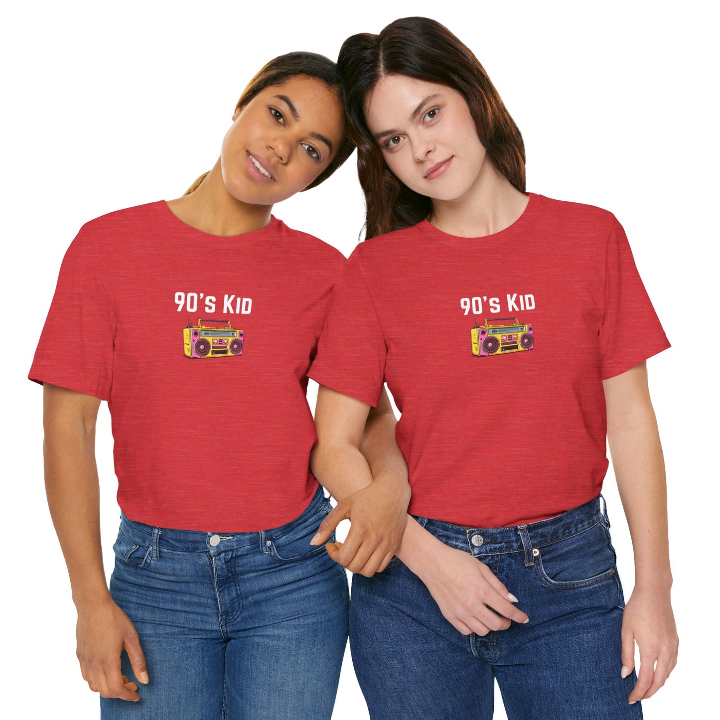 Retro Boombox Tee — 90s Kid Graphic T-Shirt