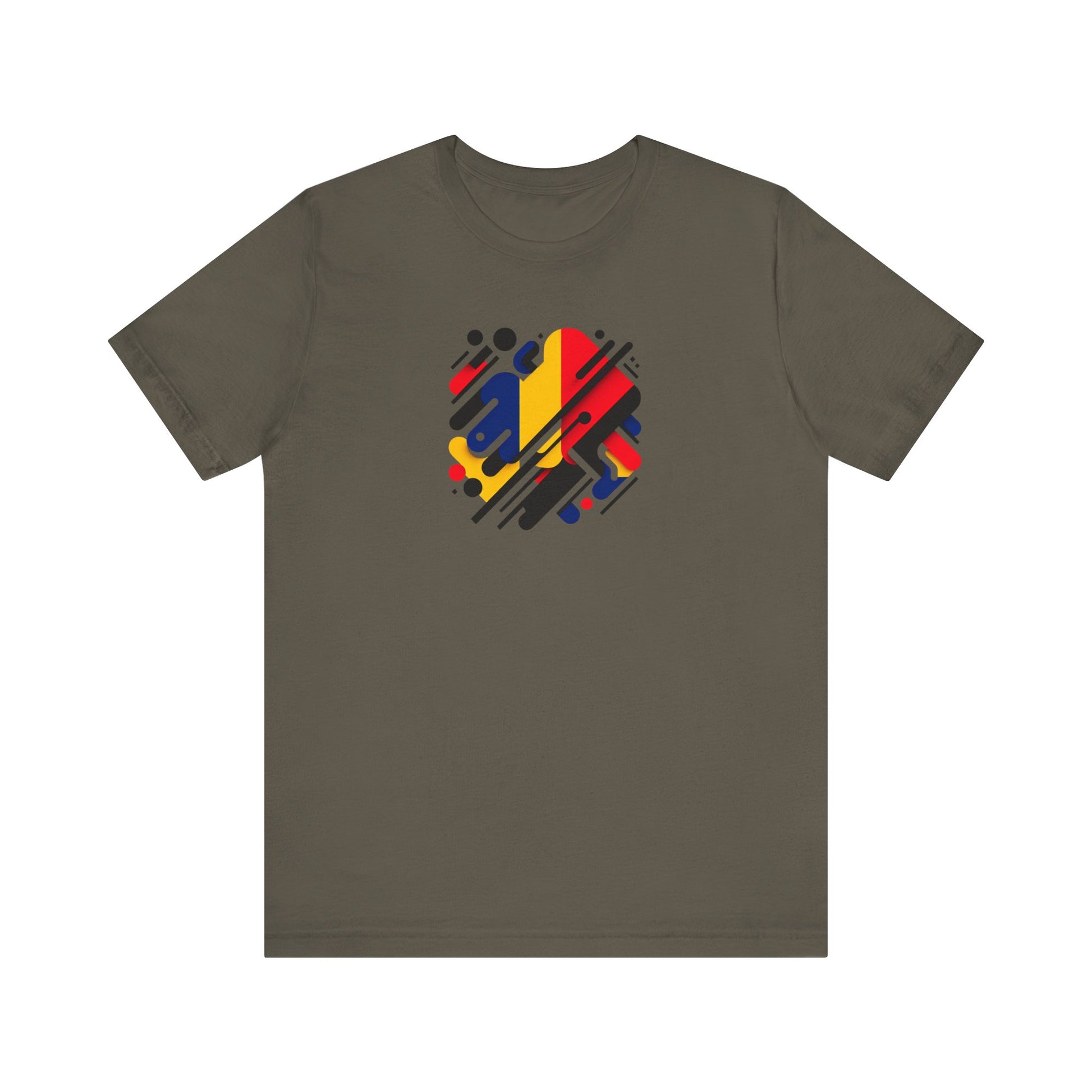 Artistic Heart Unisex Jersey Tee - Vibrant Graphic Tee, Casual Wear, Gift for Art Lovers, Birthday Surprise, Everyday Comfort - TRV