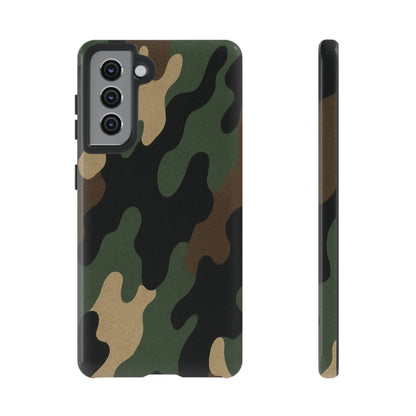 Camouflage Phone Case, Tough Phone Cover, Military Style Accessory, Protective Case for Men, Gifts for Soldiers - TRV