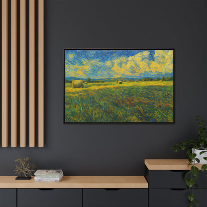 Landscape Matte Canvas, Framed (Multi-color) - TRV