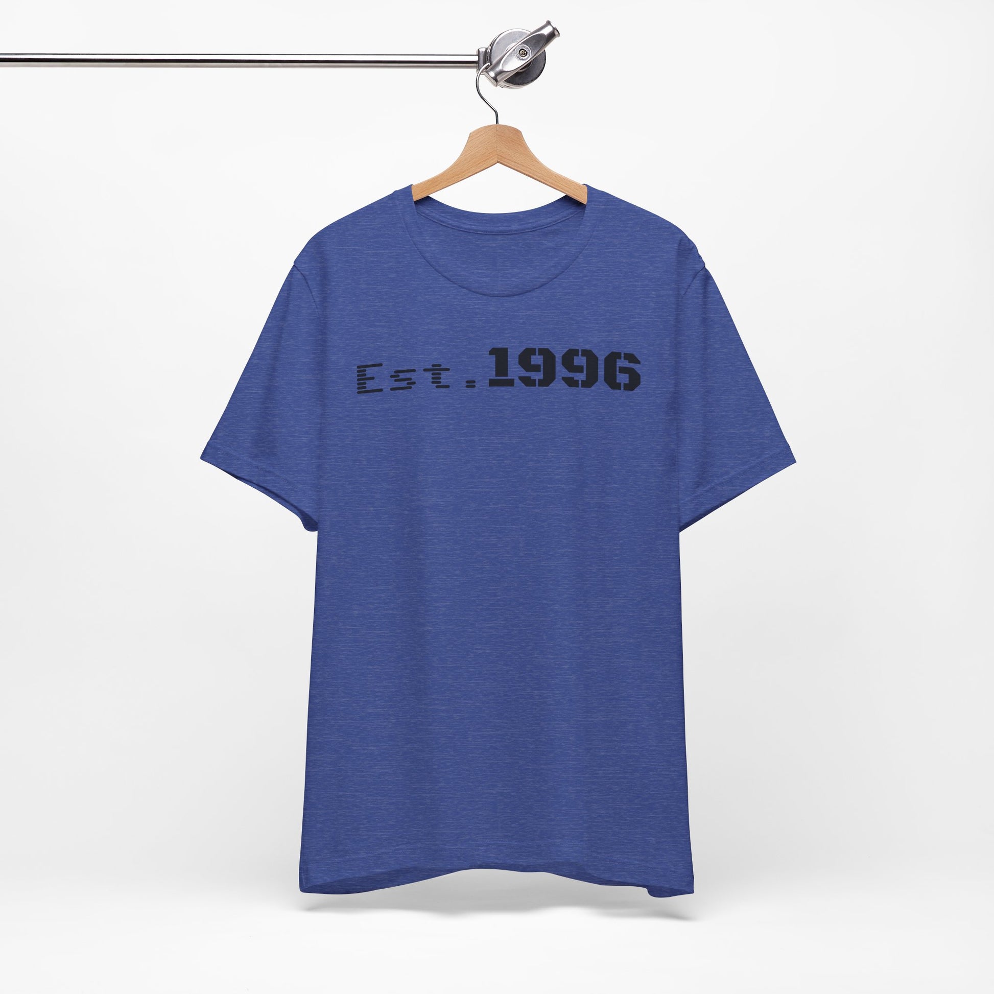 Established 1996 Unisex T-Shirt, Vintage Year Tee, Birth Year Gift, Casual Fashion, Personalized Graphic Tee - TRV