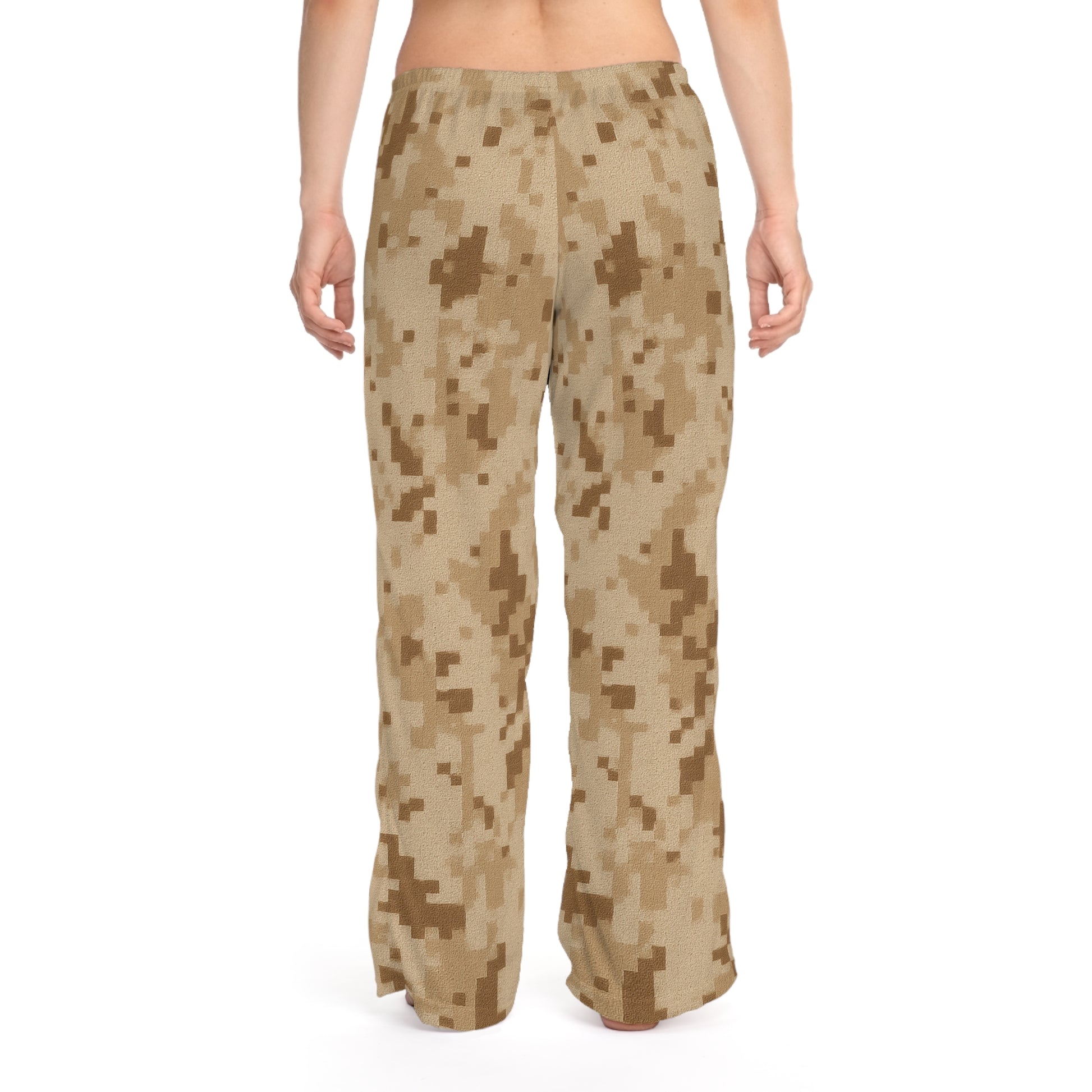 Camo Print Women's Pajama Pants, Cozy Nightwear, Relaxing Sleep Pants, Gift for Her, Lounge Pants - TRV