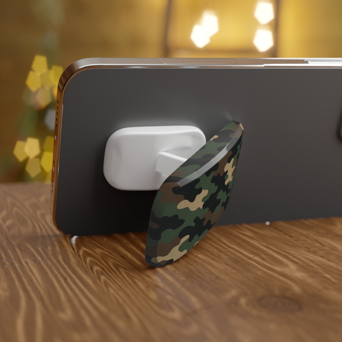 Camouflage Phone Grip Stand, Smartphone Holder, Mobile Accessory, Unique Gift for Tech Lovers, Adjustable Click-On Grip - TRV