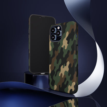 Camouflage Phone Case, Tough Cases, Military Style, Unique Phone Accessories, Gift for Him, Durable Phone Cover - TRV