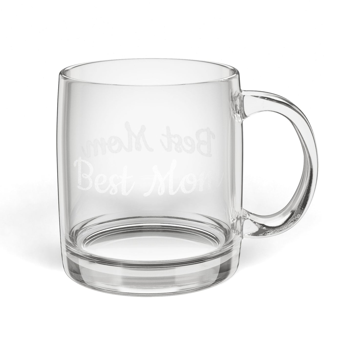 Best Mom engraved Mug | Glass Coffee Mug 12.25oz - TRV