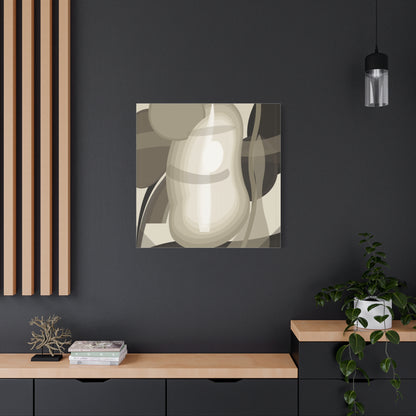 Abstract Neutral Pear Still Life Canvas