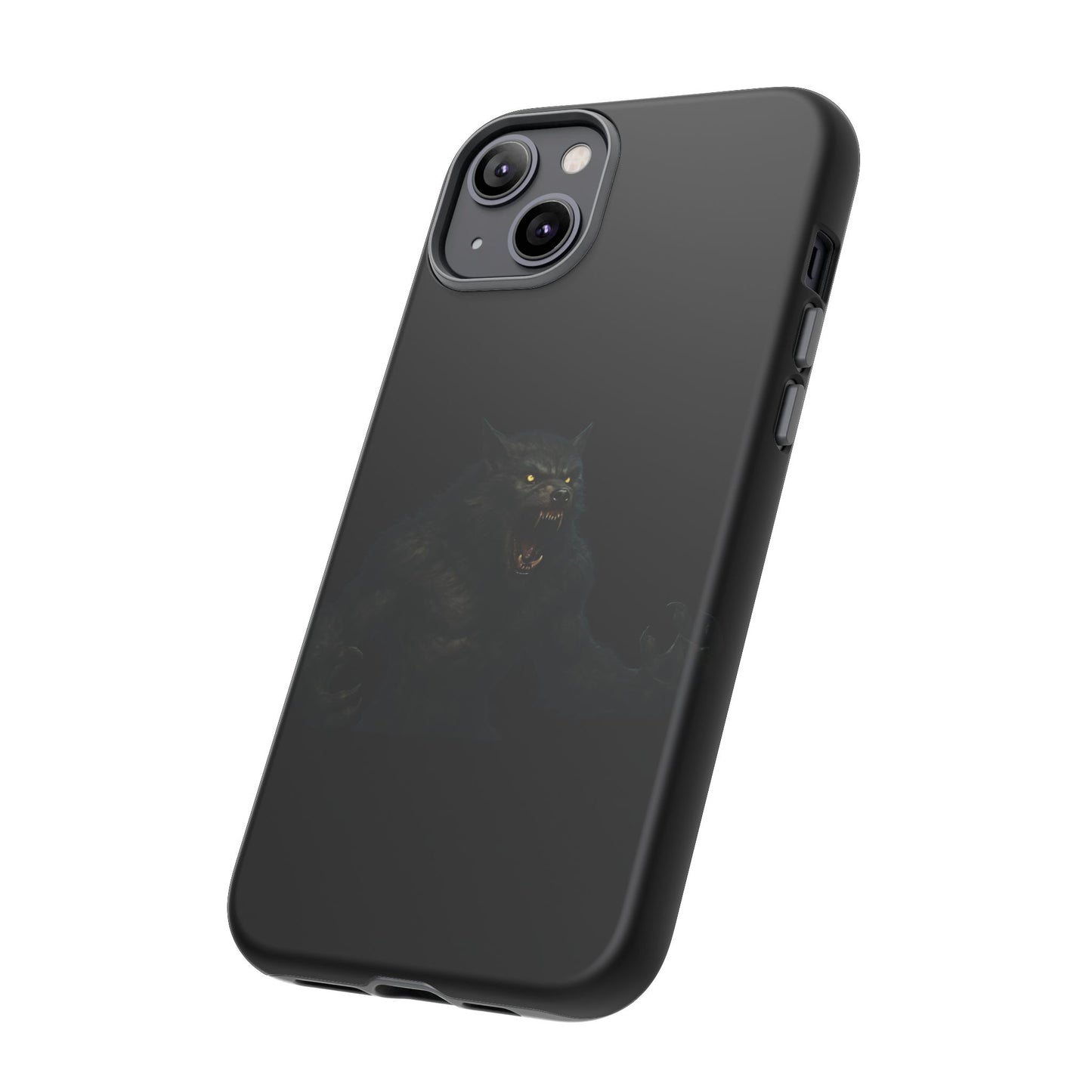 Werewolf Phone Case, Tough Cases, Black Panther Design, Gift for Animal Lovers, Phone Accessories, Fierce Phone Protection - TRV