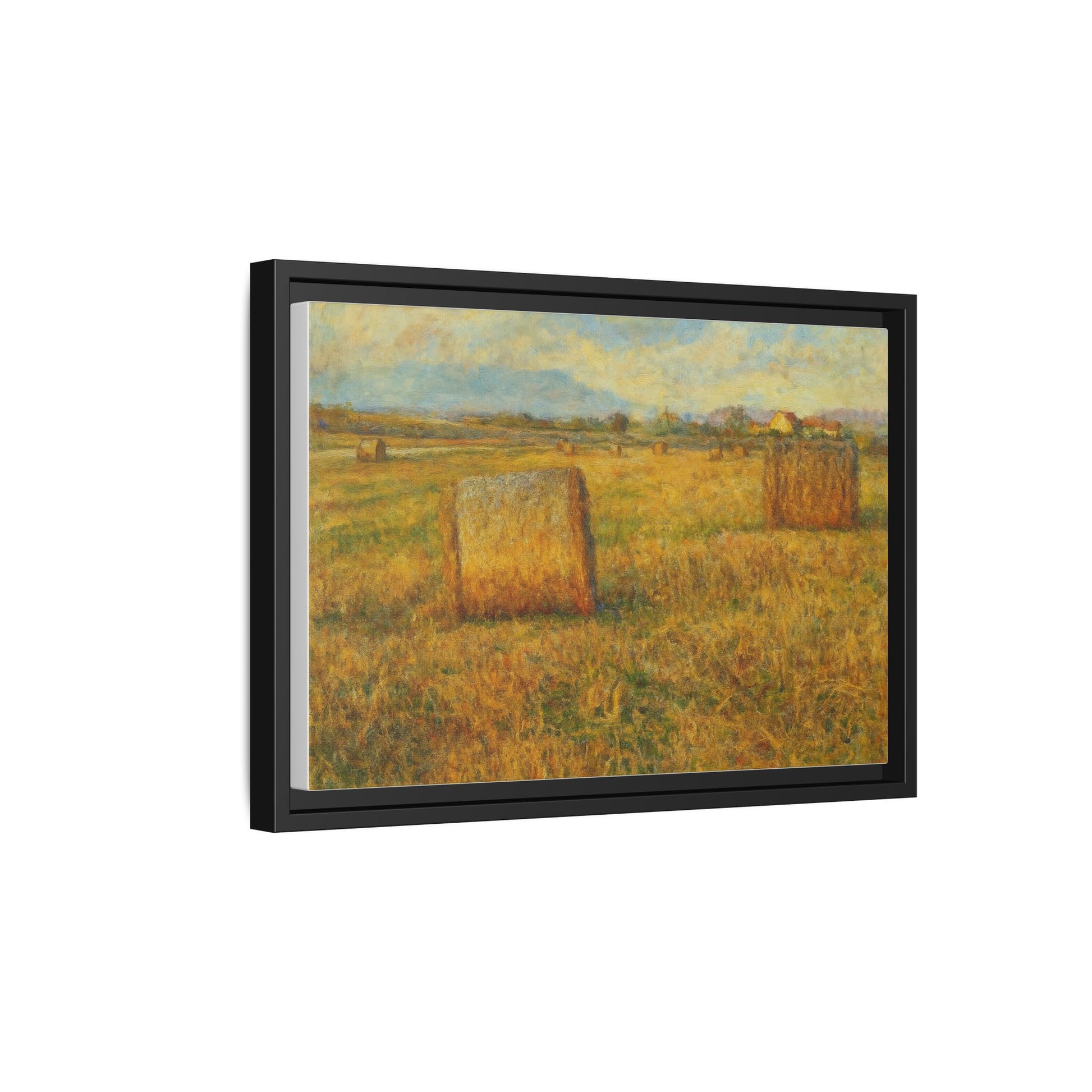 Framed Matte Canvas Wall Art - Rustic Farm Landscape, Country Decor, Home Gallery, Gift for Nature Lovers, Housewarming Decor - TRV