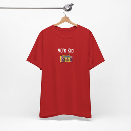 Retro Boombox Tee — 90s Kid Graphic T-Shirt