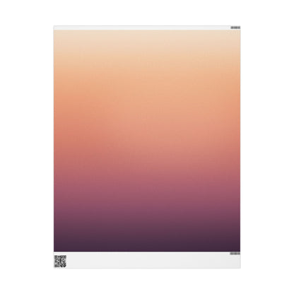 Sunset Gradient Wrapping Paper Roll — Peach Ombre Gift Wrap