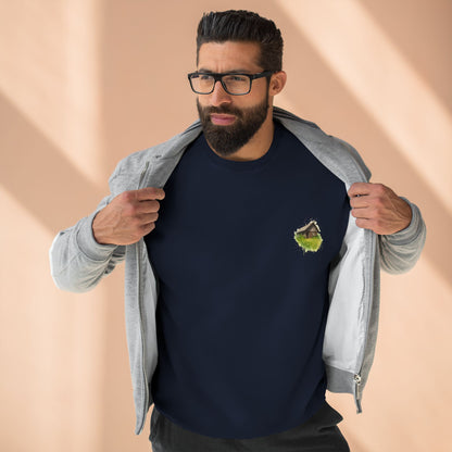 Cozy Art Print Crewneck Sweatshirt: Nature Lover, Graphic Sweater, Unique Gift, Home Decor Apparel, Casual Style - TRV